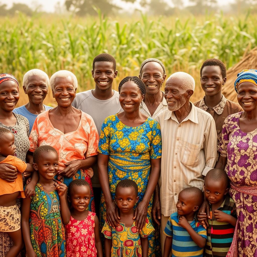 East African families of all ages